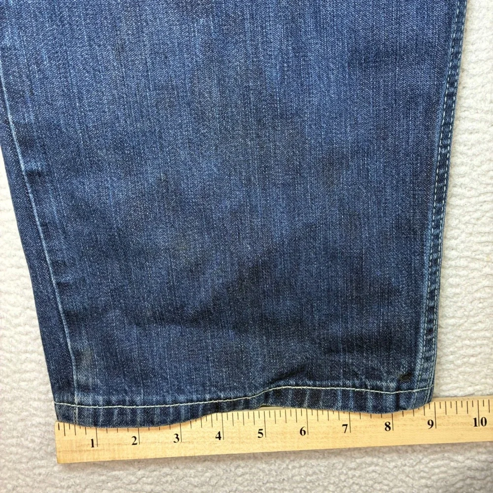 Vintage Levis 501 Straight Jeans Men 40x31 Blue Fade Button Fly Y2K 90s Made USA